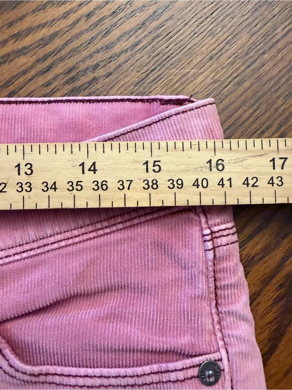Free People Pink Acid Wash Corduroy Skinny Pants Jeans Women's Size 28 Fine Wale